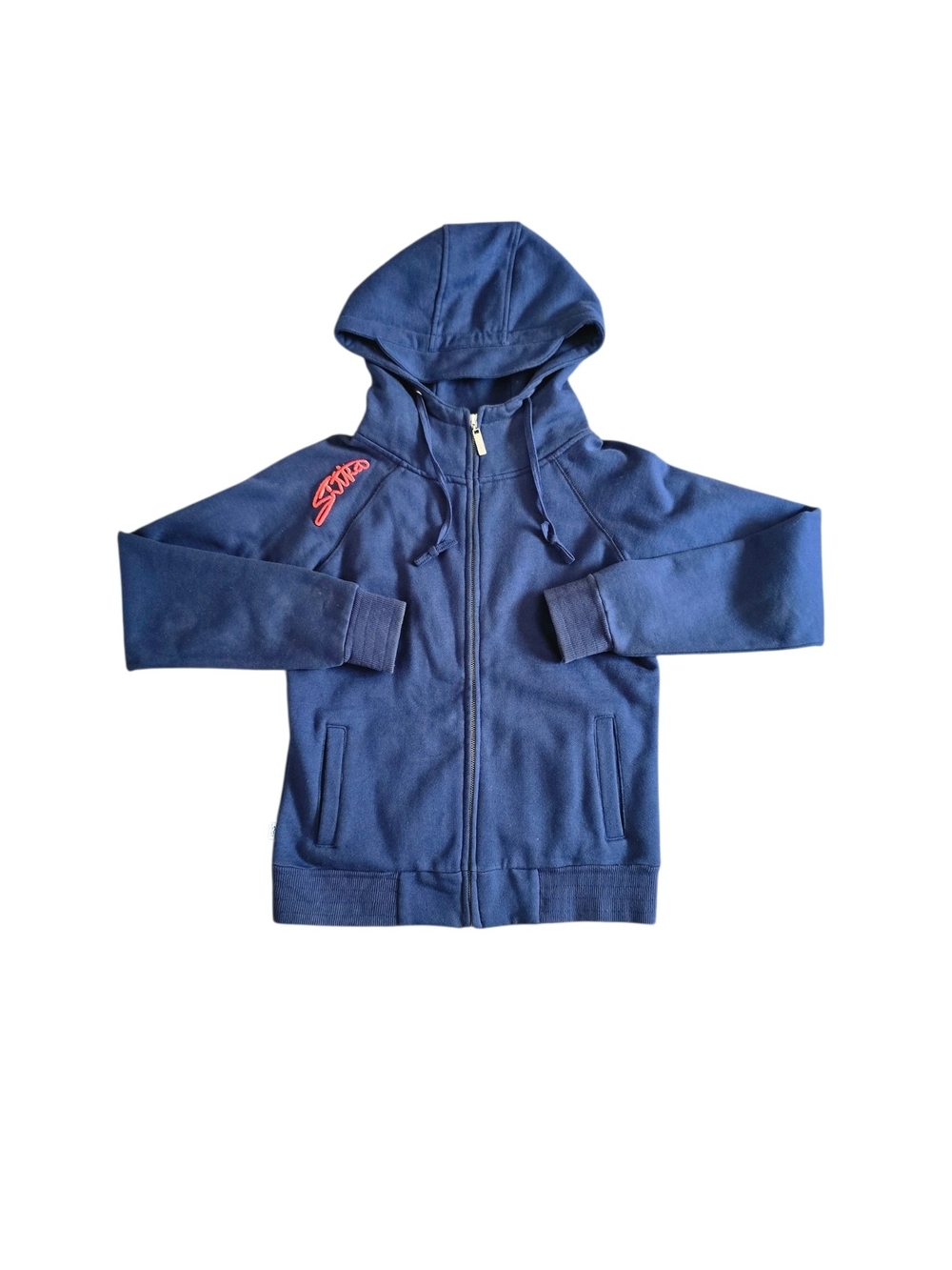 Sitka Navy Zip-Up Hoodie with Hood Warm Size S